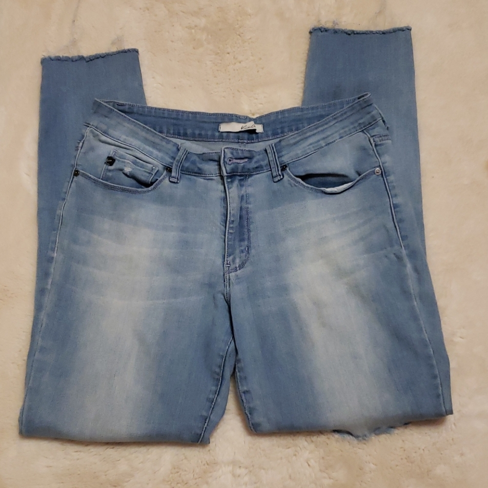 KanCan Distressed Skinny Light Wash Jeans sz 30 - Picture 3 of 8